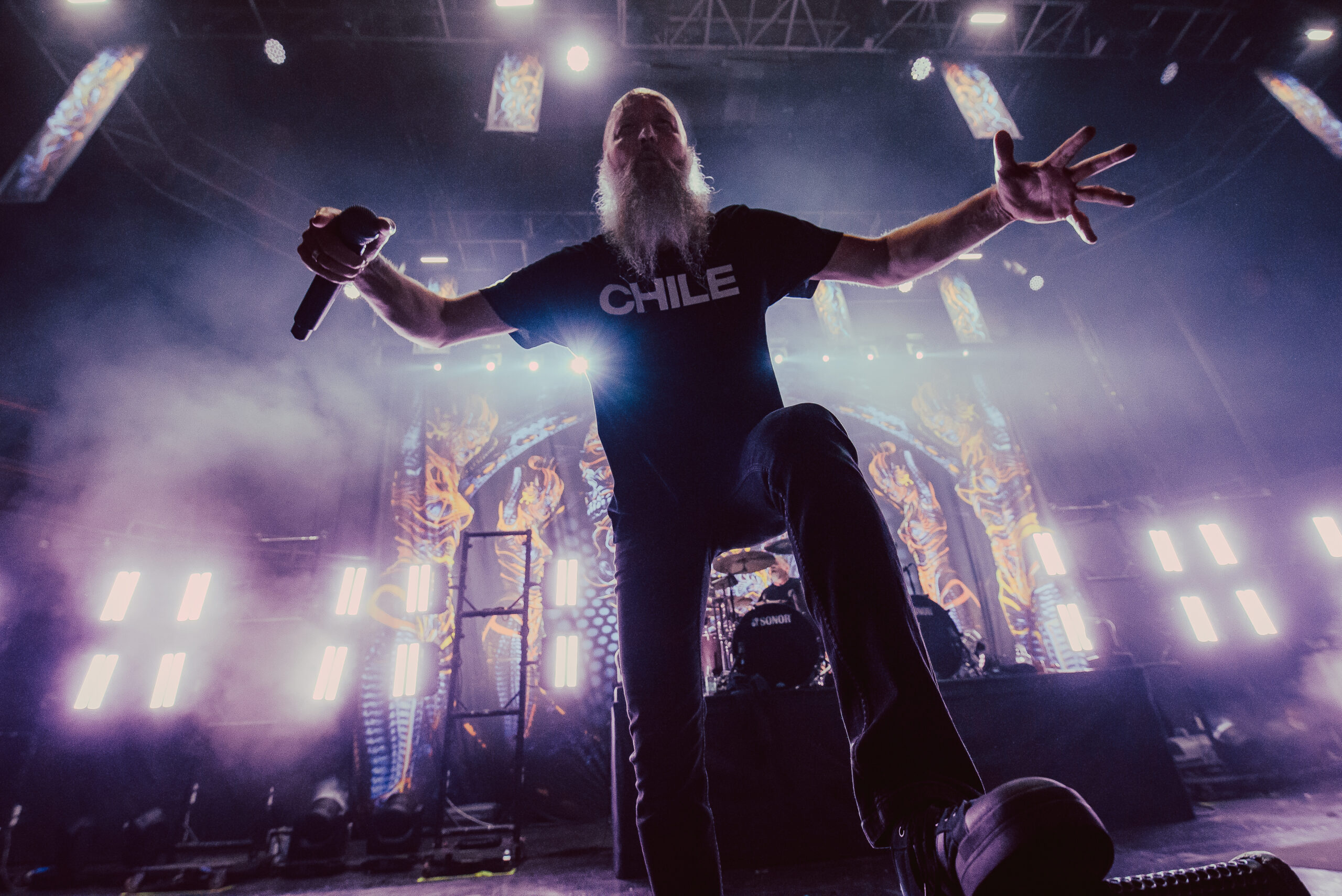 Meshuggah en Chile: luces estroboscópicas, locura, precisión…y barbas