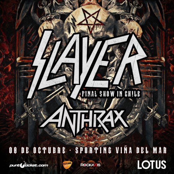 Histórico: Anthrax y Slayer realizarán un show juntos en Viña del Mar