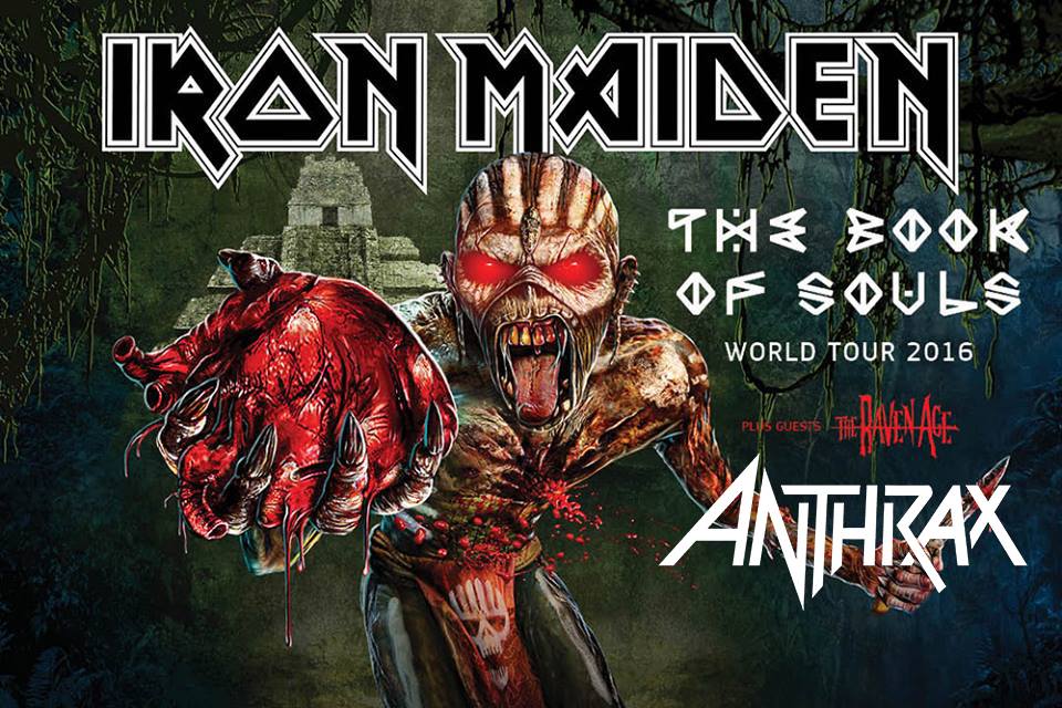 Anthrax confirman ser los acompañantes de Iron Maiden en su gira latinoamericana