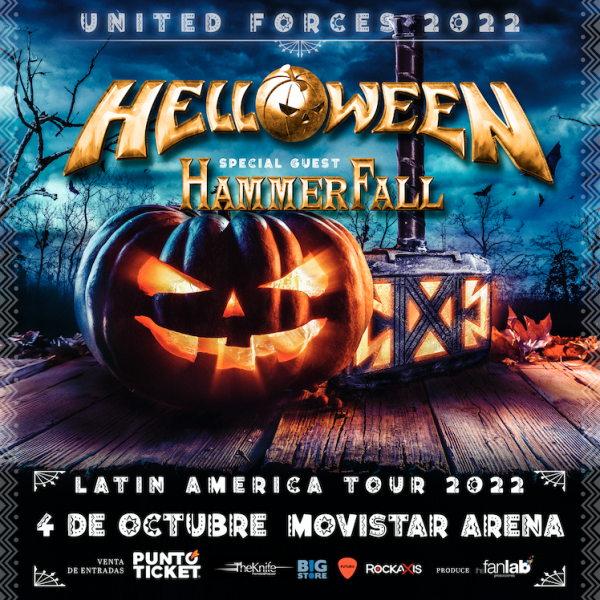 Helloween y Hammerfall regresan a Chile juntos al Movistar Arena