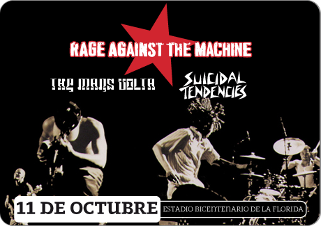 Resultado de imagen para rage against the machine chile