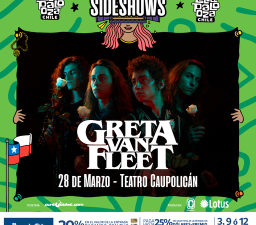 Greta Van Fleet confirma sideshow en Chile