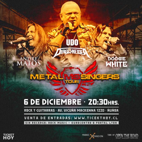 Metal Singers: Grandes voces del metal se reúnen para show en Chile