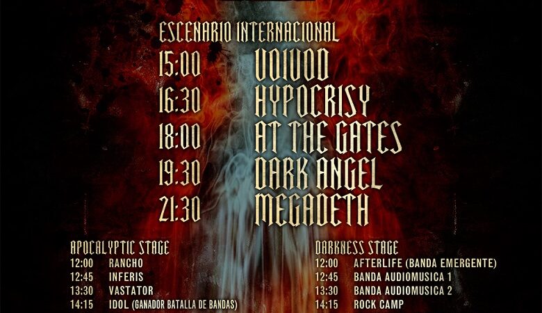 Metal Fest Chile 2014 modifica horarios de sus presentaciones y presenta mapa del evento