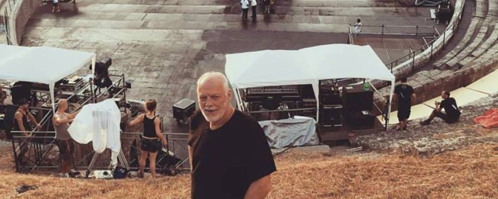 Estrenarán show en Pompeya de David Gilmour en salas de cine locales