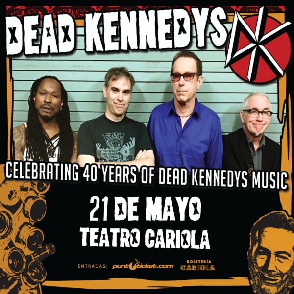 Dead Kennedys celebrarán 40 años de punk rock en Chile