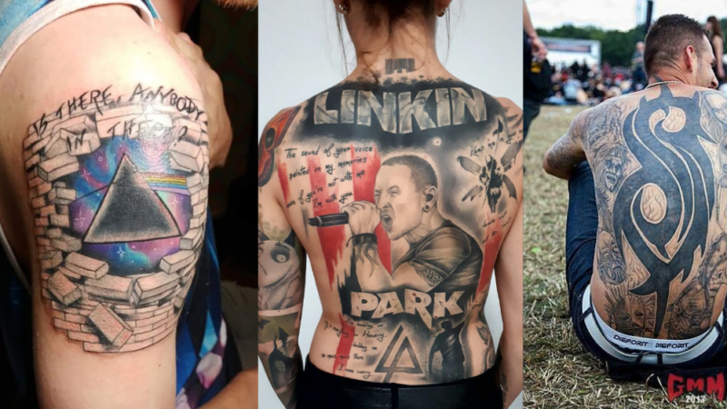 Estudio revela las bandas de rock y metal mas populares al momento de elegir tatuajes