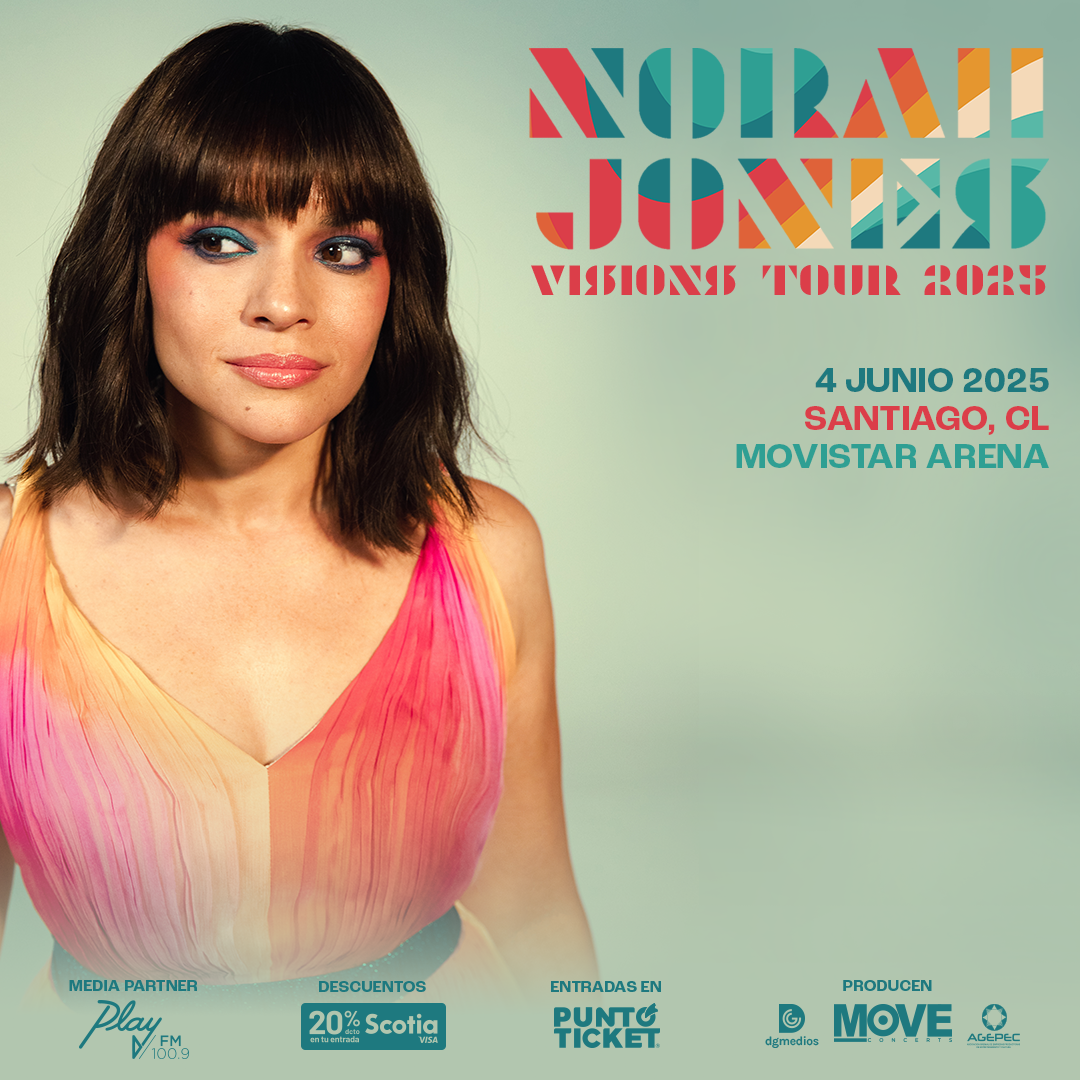 Norah Jones regresa a Chile el 2025 con su gira ‘Visions Tour’ Nación